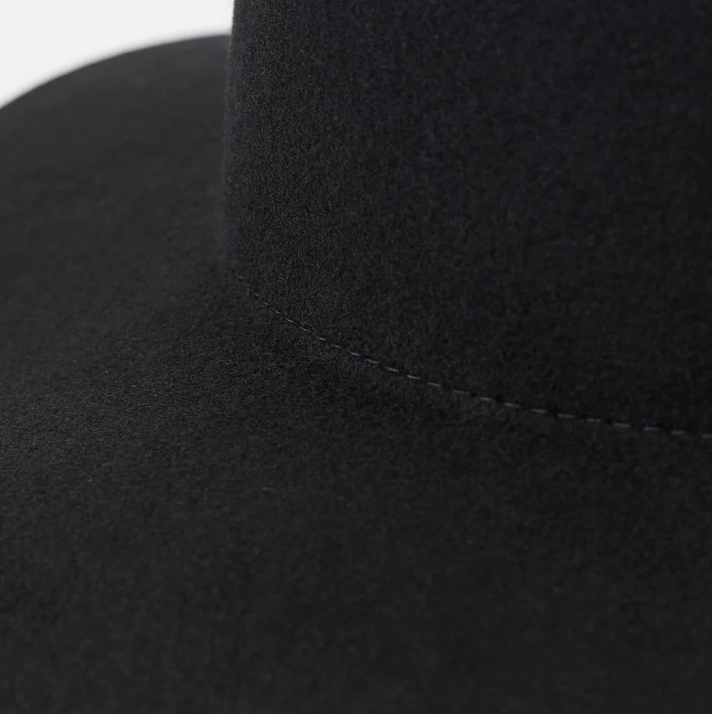 H&M Pure Wool Hat NWT BLACK 100% WOOL - Picture 3 of 8